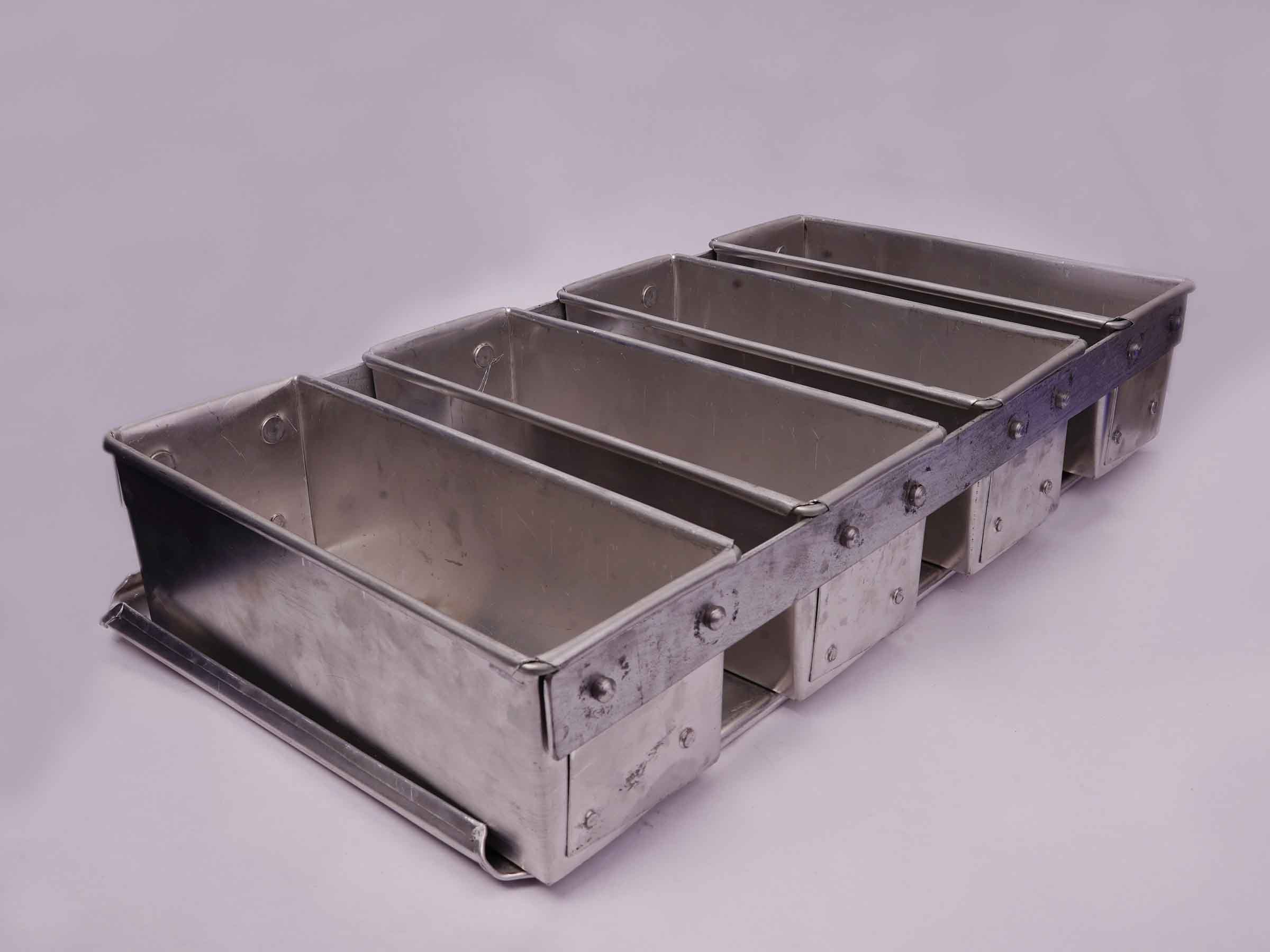 Aluminium Bread box and top set (10"x3.5"x3.5")(4x1)(4 pokit in a  set)